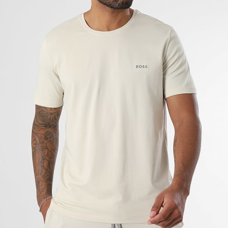 BOSS - Ensemble Tee Shirt Et Short Jogging Mix And Match 50515312 50515314 Beige
